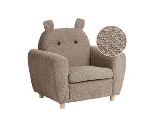 Kids Chair MARIBO Boucle Brown