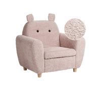 Kids Chair MARIBO Boucle Pastel Pink