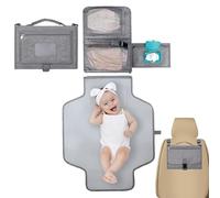 Kids Changing Mat | Waterproof Changing Station Wipes Pocket Detachable,Foldable Kids Travel Diaper Change Mat Large Capacity for Bags Stroller