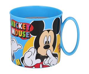 Kids Character Cute Mini Mug 265ML Drinking Re-Usable Plastic Cup Microwave Safe (Mickey Mouse Cool)