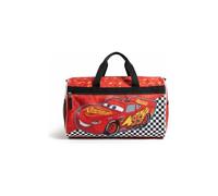 Kids Character Duffle Bag 16.5" - Travel & Sports Bag with Zipper Pocket, Mesh Side Pockets & Adjustable Strap, Cars, 8.5 x 16.5 x 10.5 inches, Licensed Character Kids Duffle Bag