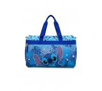 Kids Character Duffle Bag 16.5" - Travel & Sports Bag with Zipper Pocket, Mesh Side Pockets & Adjustable Strap, Stitch, Licensed Character Kids Duffle Bag