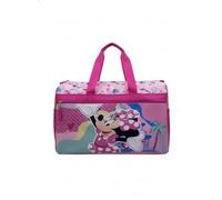 Kids Character Duffle Bag 16.5" - Travel & Sports Bag with Zipper Pocket, Mesh Side Pockets & Adjustable Strap, Minnie Mouse, 8.5 x 16.5 x 10.5 inches, Licensed Character Kids Duffle Bag
