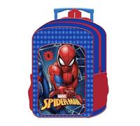 Kids Character Trolley Bag - Lightweight Rolling Backpack for Kids | Durable, Spacious & Easy to Pull | Ideal for School, Travel & Sleepovers (Deluxe Junior S-Man Trolley)