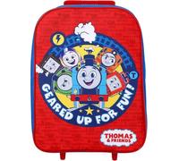 Kids Characters Trolley Backpack | School Rolling Bag for Boys & Girls with Adjustable Handle & Smooth Wheels | Cartoon Character Trolley Bag Standard (Thomas & Friends Geared Up for Fun)