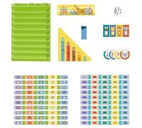 Kids Checkers Game - Number Learning Educational Board Game | Fun Strategy Toy for Girls and Boys, Enhances Math, Logic and Critical Thinking Skills, School, Classroom, Home or Family Entertainment