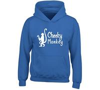 Kids - Cheeky Monkey Childrens Hoodie Blue