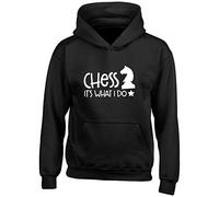 Kids - Chess It's What I do Childrens Hoodie Black