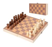 Kids Chess Set | Wooden Chess Set for Desktop - Chess Game Set, Folding Chess Board, Travel Chess Toys with Built-in Storage for Hand-Eye Coordination