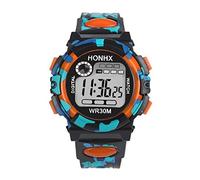 Kids Child Boy Girl Multifunction Sports Electronic Watch Watches Little Boy Wallet Ages 3-5 (Orange, One Size)