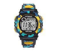 Kids Child Boy Girl Multifunction Sports Electronic Watch Watches Little Boy Wallet Ages 3-5 (Yellow, One Size)