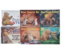 Kids/Children Bear Stories 6 books set Paperback Bear's Loose Tooth Bear Counts Bear Feels Scared Bear Snores on Bear Says Thanks picture flats Paperback