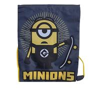 Kids Children Boys Girls Stuart Minions Gym Bag Swim Shoe PE Drawstring School Travel Tote Bag Black
