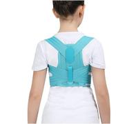 Kids Children Correction Hunchback Posture Corrector Back Support Brace Pain Relief Soft Orthopedic Corset Shoulder Neck Spinal Lumbar Support Belt(Blue,L)