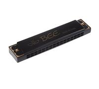 Kids Children Instrument 32 Holes Metal Bee Harmonica Mouth Black