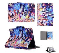 Kids Children Popular Gift Stand up Case Cover Compatible with Apple iPad Models (iPad 9.7 6th generation 2018, Disney Family All Crowds)