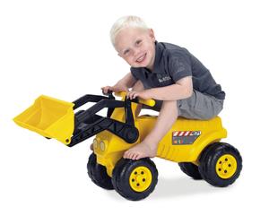 KIDS CHILDRENS EXCAVATOR STRONG SIT RIDE ON SAND DIGGER WITH BUCKET by DANTOY