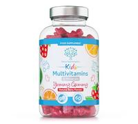 Kids/Childrens Vitamins - 60 Multivitamin & Minerals Gummies - Natural Berry Flavour Packed with Essential Nutrients - Vegan & Free of Artificial Sweeteners - 2 Months Supply - UK Made