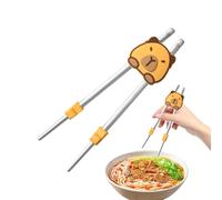 Kids Chopsticks Helper | Silicone Chopsticks Connector,Washable Reusable Connector, Capybara Trainer for Kids Beginner Practice Eating Home