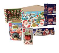 Kids Christmas Eve Gift Hamper Box - Chocolate & Sweets Selection with Candy Canes, Sweets, Hot Chocolate Bomb. reindeer Mallows. Chocolates- Mega Xmas Gifts hamper for Boys Girls