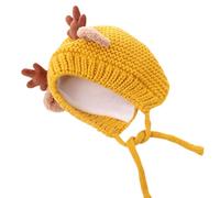 Kids Christmas Headwear Caps Thicken Plush For The Holidays Antlers Outfits For Cosplay Santa Furry Hat Antlers Hat Kids Men