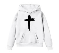 Kids Christmas Jumper Girls - Unisex Adult I All Things Through Christ Who Strengthens (White, 8-9 Years)