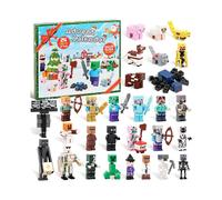 Kids Christmas Minecraft Figures 24 Days Countdown Advent Calendar Toys Surprise Xmas Gifts