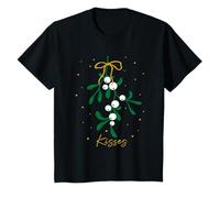 Kids Christmas Mistletoe Kisses T-Shirt