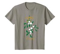 Kids Christmas Mistletoe Kisses T-Shirt