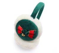 Kids Christmas Plush Earmuffs Boys Girls Fur ear flaps Kids Winter Windproof Furry Earmuffs Xmas Gift Cute Cartoon Earmuff Age 3-12 Boys Girls Thermal Fleece Ski Cycling Ear Warmer Cover