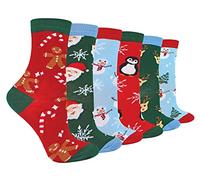 Kids Christmas Socks | Sock Snob | Novelty Fun Pattern Xmas Gift Socks for Boys & Girls (12-3, 6 Pack)