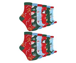 Kids Christmas Socks | Sock Snob | Novelty Fun Pattern Xmas Gift Socks for Boys & Girls