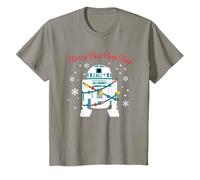 Kids Christmas Star Wars C3PO R2D2 Merry Beep Beep T-Shirt