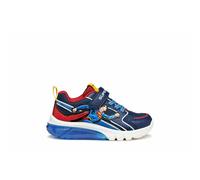 Kids Ciberdron X Super LED Breathable Low Top Trainers Blue/Red
