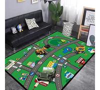 Kids City Town Rug, Car Play Carpet, City Road Playmat Children Educational Games Mat For Bedroom Living Room Playroom Nursery(01,120 * 200CM)