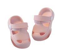 Kids Classic Clogs Slip On Garden Sandals Summer Beach Holiday Water Slipper Sling-Back Casual Pool Shoes Anti-Slip Bathroom Sandals Comfortable Lightweight House Lounge Slippers Pink