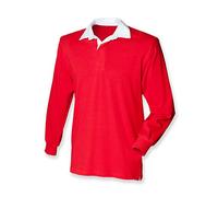 Kids Classic Rugby Shirt Red 11-13