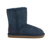 Kids Classic Sheepskin Boots - Soft Genuine Wool Lining for Warmth and Comfort - Durable Non-Slip Sole for Outdoor Play (Navy Blue, Youth 2, UK Footwear Size System, Little Kid, Numeric, Medium, 2)