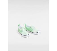 Vans - Toddler Slip-On Shoes (1-4 Years), Green, Size: 4