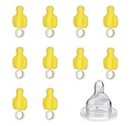Kids Cleaner: Pacifier Brush Set of 10, Flexible Straw Sponge Brush, Zero Dead Angle Nipple Cleaner | Multi Purpose Feeding Bottle Accessory, Herramien