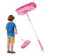 Kids Cleaning Mop | ABS 21x11cm Rotatable Telescopic Role-Play Toy, 48-72cm Extendable, 190g | Interactive Children's Dust Mop, Fun Household Learning Tool | Early Childhood Education, Living Room Bed