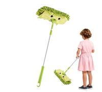 Kids Cleaning Mop - Adjustable Long Handle Microfiber Head, Cute Broom Toy, Housekeeping Dusting Supply, Real Pretend Cleaning Tool Set | Interactive Floor Sweeper For Girls