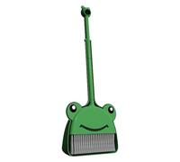 Kids Cleaning Set - Frog Broom And Dustpan, Fun Toddler , Compact Handle | Preschool Housekeeping Helper Toy For Kitchen Bathroom Bedroom Play Educational Activity,General Purpose