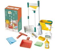 Kids Cleaning Toy Set 12Pcs/ Set Toddler Cleaning for Kids Aged 3+ Playset Pretend Play Housekeeping Supplies Kit Christmas Birthday for Boys Girls