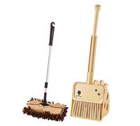 Kids Cleaning Toy Set - Adjustable Mop Broom & Dustpan Set, Pretend Housekeeping Cleaning Tool Toys, Educational Realistic Playset For Home Bedroom Kitchen Birthday Christmas