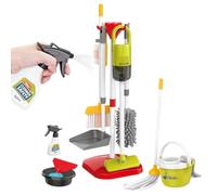 Kids Cleaning Toy Set - Pretend Play Housekeeping Brush Broom Mop, Educational Role Pľay Responsibility Encouragement | Imaginative Trolley Plây Activity Kit for Toddlerrs Household Fun Bundle
