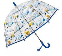 Kids Clear Bubble Umbrella -Perfect for Walking Safety-Grip Curved Handle-Transparent Dome See Through Child,Safety Kids Umbrella for Toddler Boys Girls