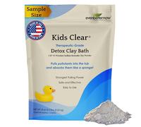 Kids Clear Detox Clay Bath, 100% Pure Sodium Bentonite - Cleansing and Purifying, by -Evenbetternow LLC - 0.5 lb (8 oz) Sample/Trial Size