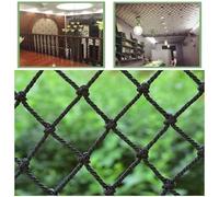 Kids Climbing Net - Black Treehouse Safety Net Strong Hemp Rope Cargo Net for Outdoor Play Balcony & Stair Protection 4x9m (157.4"x354.3") - & Safe for Children