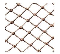 Kids Climbing Net - Hemp Rope Rock Wall Net for Safe Outdoor Play, Large Mesh Training Net (6mm, 1x2m / 3.28x6.56ft) - Ideal for Kids' Adventure and Skill Development
